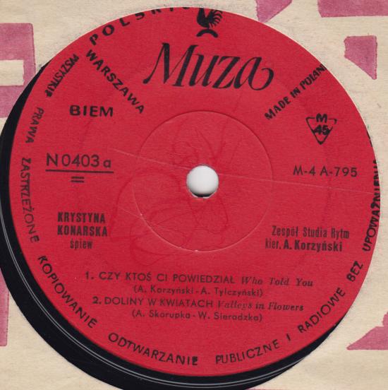 Krystyna Konarska, Korzyński- Czy Ktoś Ci Powiedział = Who Told You
