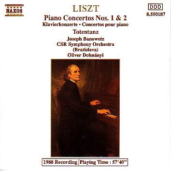 Liszt  Joseph Banowetz  CSR Symphony Orchestra (Bratislava)  Oliver Dohnanyi - Piano Concertos Nos. 1 &amp; 2 / Totentanz