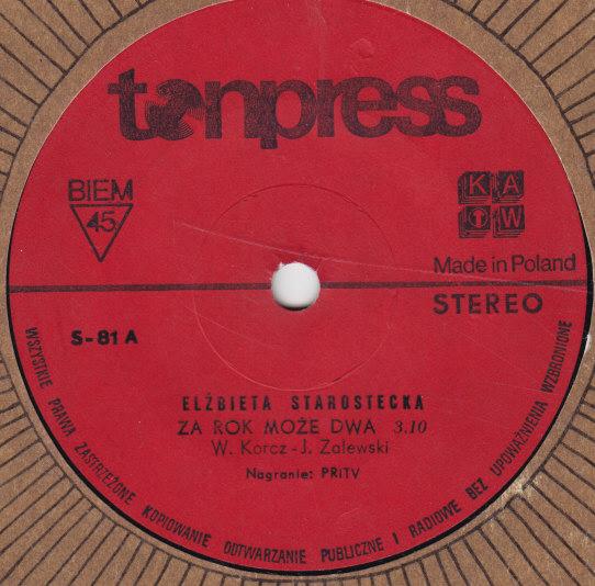 Elżbieta Starostecka-Za Rok Może Dwa / Precz Z Moich Oczu