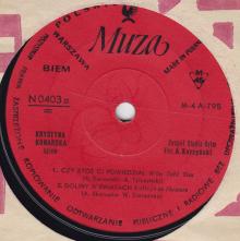 Krystyna Konarska, Korzyński- Czy Ktoś Ci Powiedział = Who Told You